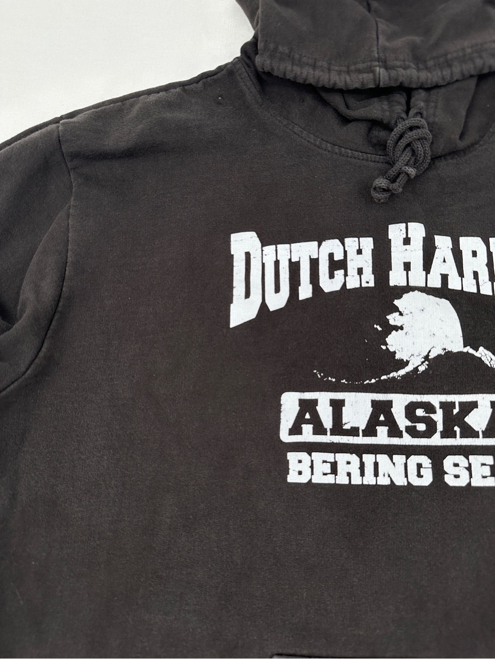 Dutch Harbor Alaska Bering Sea Black Hoodie - Picture 3 of 8